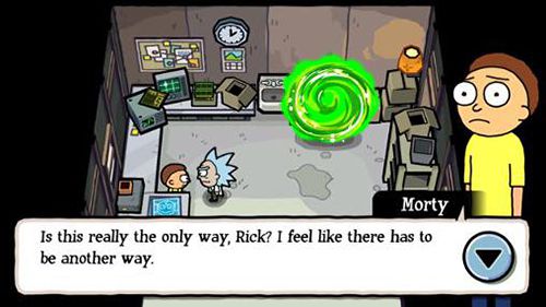 Gameplay screenshots of the Pocket Mortys for iPad, iPhone or iPod.