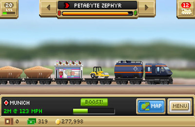 Gameplay screenshots of the Pocket Trains for iPad, iPhone or iPod.