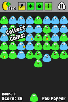 Gameplay screenshots of the Pou for iPad, iPhone or iPod.