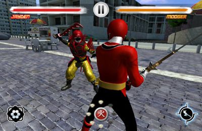 Gameplay screenshots of the Power Rangers Samurai Steel for iPad, iPhone or iPod.