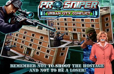 Gameplay screenshots of the Pro Sniper: Urban City Conflict for iPad, iPhone or iPod.
