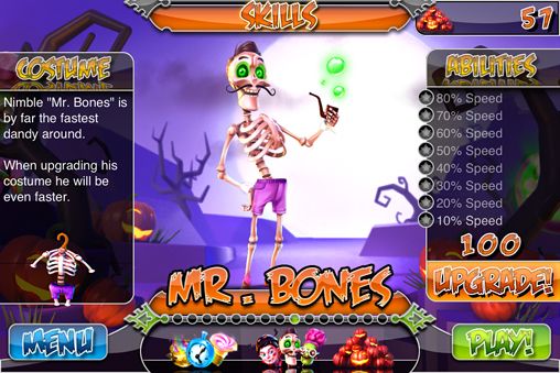 Gameplay screenshots of the Pumpkin sweet adventure for iPad, iPhone or iPod.