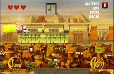 Gameplay screenshots of the Rabbit Dash for iPad, iPhone or iPod.