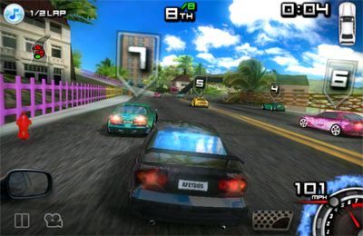 Gameplay screenshots of the Race illegal: High Speed 3D for iPad, iPhone or iPod.