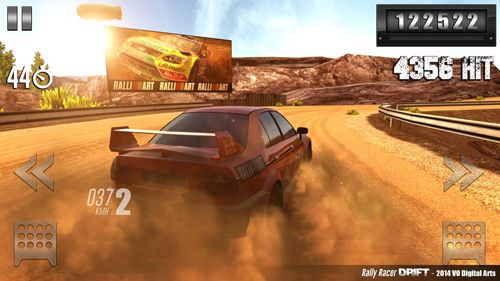 Gameplay screenshots of the Rally racer: Drift for iPad, iPhone or iPod.