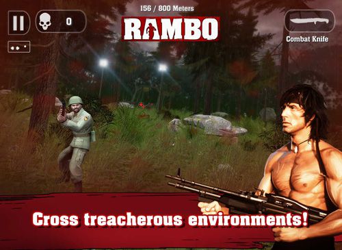 Gameplay screenshots of the Rambo for iPad, iPhone or iPod.