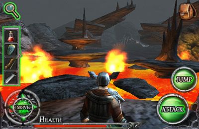 Gameplay screenshots of the Ravensword: The Fallen King for iPad, iPhone or iPod.