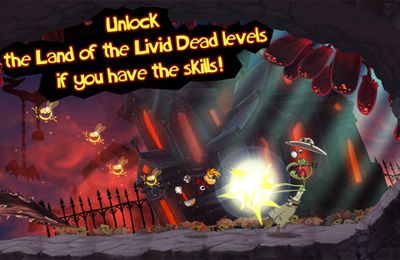 Gameplay screenshots of the Rayman Jungle Run for iPad, iPhone or iPod.
