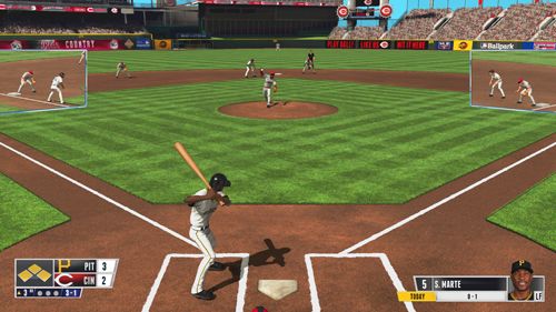 Gameplay screenshots of the R.B.I. Baseball 15 for iPad, iPhone or iPod.