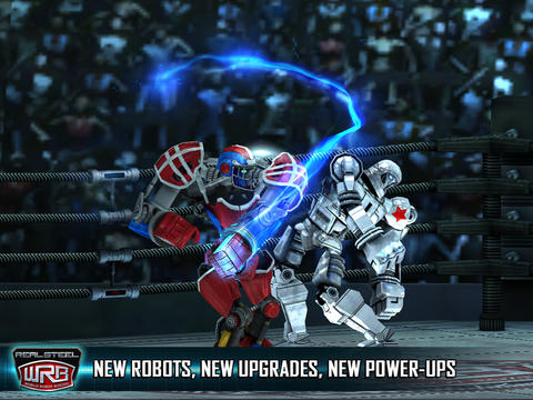 Gameplay screenshots of the Real Steel World Robot Boxing for iPad, iPhone or iPod.