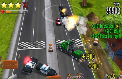 Gameplay screenshots of the Reckless Getaway for iPad, iPhone or iPod.