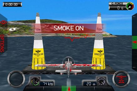 Gameplay screenshots of the Red Bull air race World championship for iPad, iPhone or iPod.