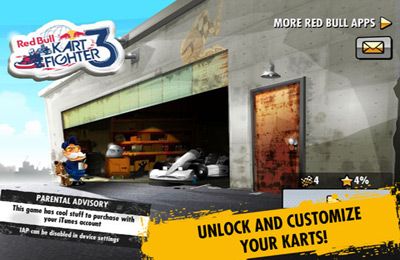 Gameplay screenshots of the Red Bull Kart Fighter 3 - Unbeaten Tracks for iPad, iPhone or iPod.