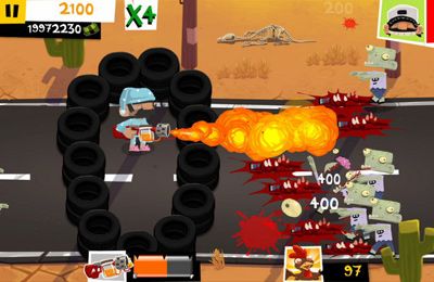 Gameplay screenshots of the Redneck Revenge: A Zombie Roadtrip for iPad, iPhone or iPod.