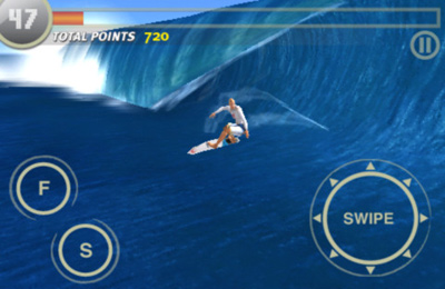 Gameplay screenshots of the Rip Curl Surfing Game (Live The Search) for iPad, iPhone or iPod.