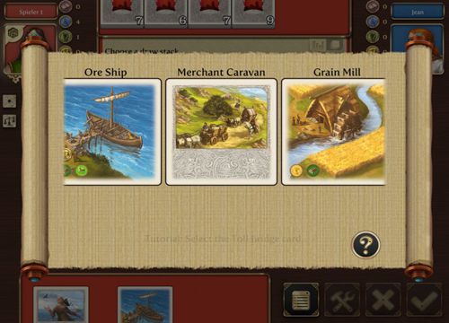 Gameplay screenshots of the Rivals for Catan for iPad, iPhone or iPod.