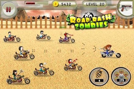Free Road rash zombies - download for iPhone, iPad and iPod.
