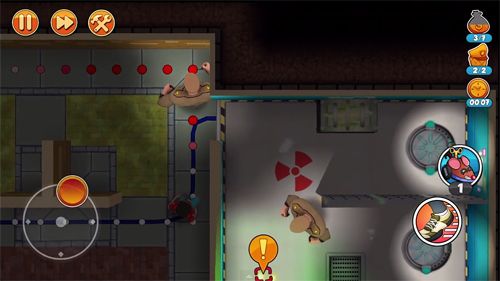 Gameplay screenshots of the Robbery Bob 2: Double trouble for iPad, iPhone or iPod.