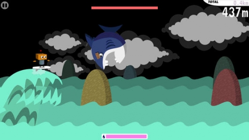 Gameplay screenshots of the Robo surf for iPad, iPhone or iPod.