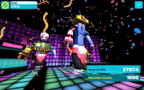 Gameplay screenshots of the Robot dance party for iPad, iPhone or iPod.