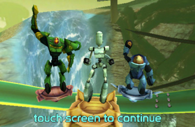 Gameplay screenshots of the Robot Race for iPad, iPhone or iPod.