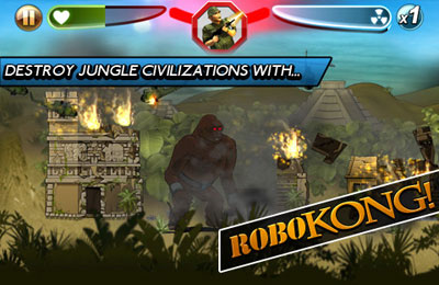 Gameplay screenshots of the Robot Rampage for iPad, iPhone or iPod.