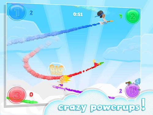 Gameplay screenshots of the Rocket joust for iPad, iPhone or iPod.