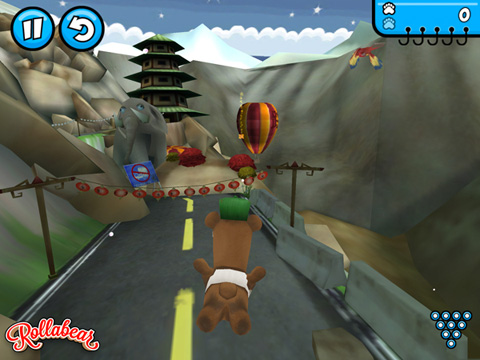 Gameplay screenshots of the Rollabear for iPad, iPhone or iPod.