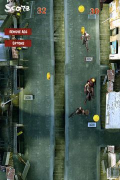 Gameplay screenshots of the Run or Die: Zombie City Escape for iPad, iPhone or iPod.