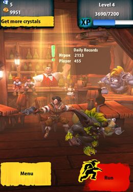 Gameplay screenshots of the Run'n'Gun for iPad, iPhone or iPod.