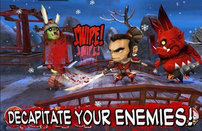 Gameplay screenshots of the Samurai vs Zombies Defense for iPad, iPhone or iPod.