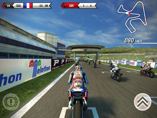 Gameplay screenshots of the SBK15: Official mobile game for iPad, iPhone or iPod.