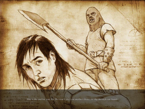 Gameplay screenshots of the Secrets of Da Vinci for iPad, iPhone or iPod.