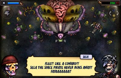 Gameplay screenshots of the Sela The Space Pirate for iPad, iPhone or iPod.