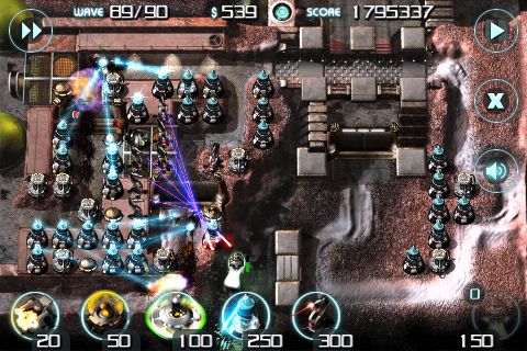 Gameplay screenshots of the Sentinel 2: Earth defense for iPad, iPhone or iPod.
