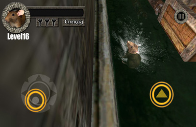 Gameplay screenshots of the Sewer Rat Run 3D! Plus for iPad, iPhone or iPod.