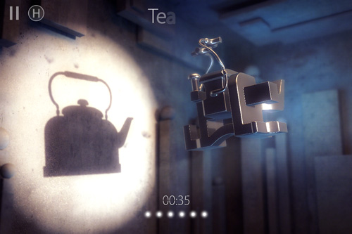 Gameplay screenshots of the Shadowmatic for iPad, iPhone or iPod.