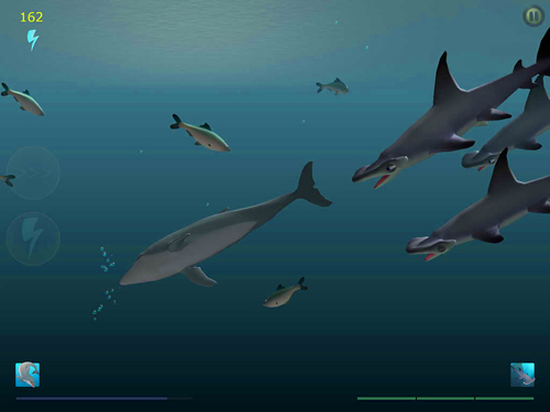 Gameplay screenshots of the Shark eaters: Rise of the dolphins for iPad, iPhone or iPod.