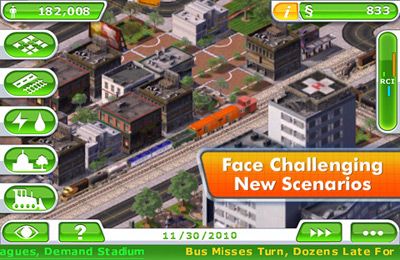 Gameplay screenshots of the SimCity Deluxe for iPad, iPhone or iPod.