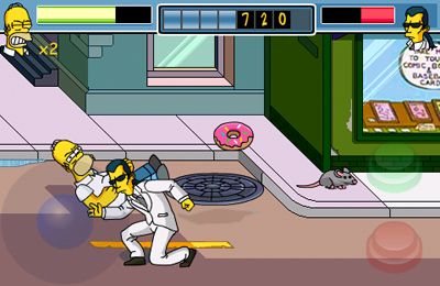 Gameplay screenshots of the The Simpsons Arcade for iPad, iPhone or iPod.