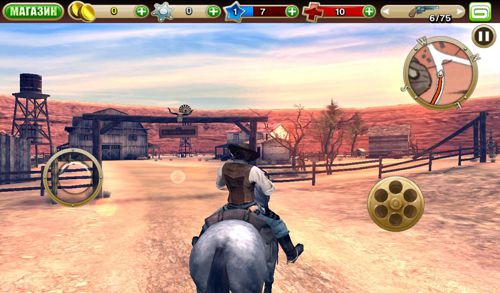 Gameplay screenshots of the Six guns: Gang showdown for iPad, iPhone or iPod.