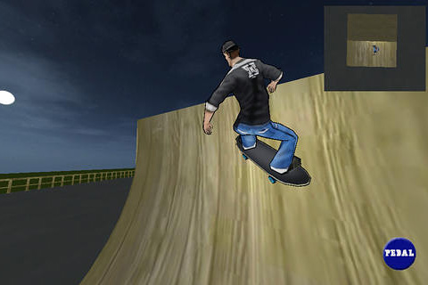Gameplay screenshots of the Skate simu for iPad, iPhone or iPod.