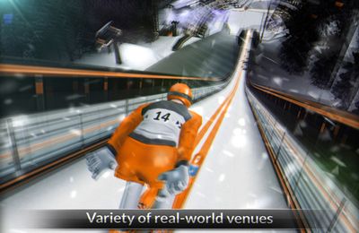 Gameplay screenshots of the Ski Jumping for iPad, iPhone or iPod.