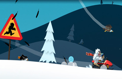 Gameplay screenshots of the Ski Safari for iPad, iPhone or iPod.