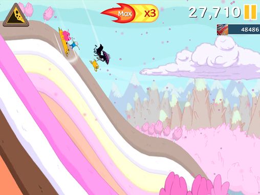 Gameplay screenshots of the Ski safari: Adventure time for iPad, iPhone or iPod.