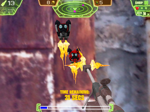 Gameplay screenshots of the Sky rush for iPad, iPhone or iPod.