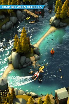 Gameplay screenshots of the Smash Bandits for iPad, iPhone or iPod.