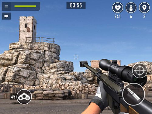 Gameplay screenshots of the Sniper аrena for iPad, iPhone or iPod.