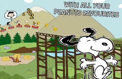 Gameplay screenshots of the Snoopy Coaster for iPad, iPhone or iPod.