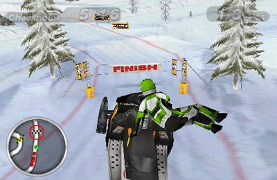 Gameplay screenshots of the Snow Moto Racing for iPad, iPhone or iPod.